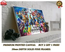 Super Smash Bros Ultimate Gaming Large CANVAS Art Print Gift A0 A1 A2 A3 A4