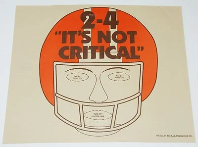 Bolsa de papel Cleveland Browns Fan Head 1983 vintage Foto 1 de 2