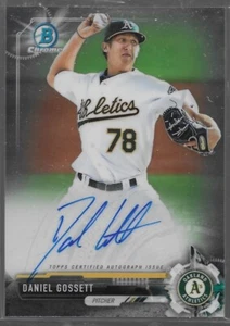 2017 Topps Bowman Cromato Daniel Gossett Prospect Auto Oakland Athletics #CPA-DG - Foto 1 di 4