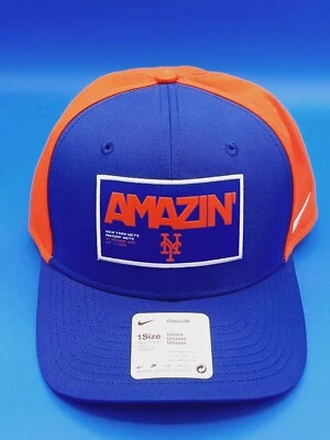 Nike New York Mets MLB Baseball Hat Cap Classic99 Amazin Blue Orange Snap Back.. - Image 1 of 4