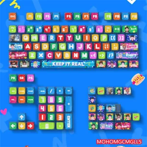 RAPPER Theme PBT Keycaps 122 keys Set MDA for Mechanical Keyboard Youth Gift New - Picture 1 of 14