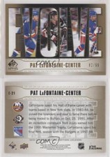2020 SP Signature Edition Legends evolve Gold Foil /99 Pat LaFontaine #E-21 HOF