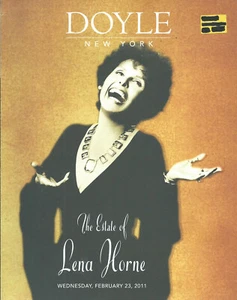 RARE DOYLE ESTATE Lena Horne Auction Catalog 2011 - Foto 1 di 1