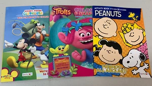Mickey Mouse Trolls Peanuts Coloring Learning And Activity Books - Imagen 1 de 7