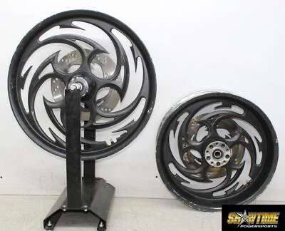 00-06 PAR LLANTAS DELANTERAS TRASERAS HARLEY-DAVIDSON SOFTAIL DUECE FXSTDI 20 PULGADAS Foto 1 de 4