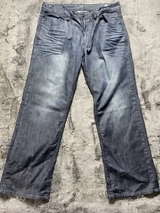 Buffalo David Bitton Ruffer Easy Straight Leg Jeans Men’s Size 34, Dark Wash (P) - Picture 1 of 12