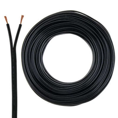Lautsprecherkabel 2x0,75mm²- 25m - schwarz - CCA - Audiokabel - Boxenkabel