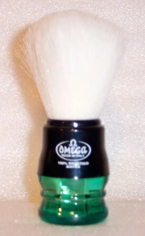 Omega Synthetic Fiber Shaving Brush- Red