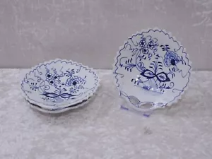 3 X Antico Zwiebelmuster Design Porcellana Piatto Foglia - Vintage Um 1900 - 16 - Foto 1 di 4