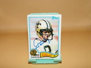 ARCHIE MANNING SIGNED 82 TOPPS FOOTBALL CARD SAINTS - Picture 1 of 1