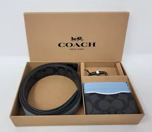 Coach Signature Tela Colorblock Custodia e Set Regalo Cintura C8278 - Foto 1 di 8