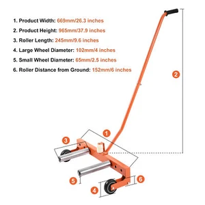 Wheel Dolly Truck Tire Wheel Dolly Heavy Duty Cart Easy To Use Tire Lifting Tool - Foto 1 di 9