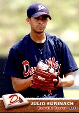 2009 Danville Braves Grandstand #33 Julio Surinach Dominican Republic DR Card