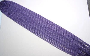 edelsteine24 Feiner Amethyst Strang Microfacettiert Disk 3mm 40cm! Amet-b8 - Bild 1 von 5