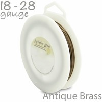 Antique Brass Artistic Wire 1/4LB Spool - Tarnish Resistant Craft Wire