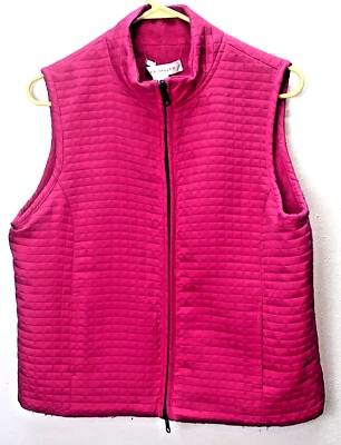 Chaleco Napa Valley Cremallera Completa Mujer Adornado Rosa Abotonado Talla Mediana Acolchado Foto 1 de 4