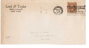 #495, 4 cent brown Coil, Washington, Mailed in NYC, 1919 - Picture 1 of 1