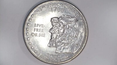 2000 D NEW HAMPSHIRE STATE QUATER UNCIRCULATED FROM ROLL - Image 1 of 2