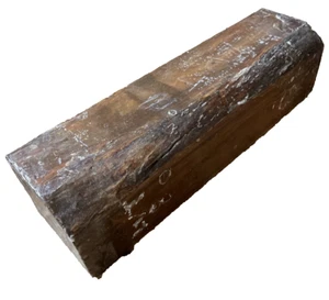 Real Lignum Vitae Lumber 3x3x12 Guaiacum Officinale Cracked Wood Mallets Handles - Picture 1 of 9