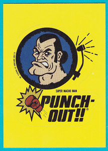 1989 Topps Nintendo Game Packs Sticker #6 Super Macho Man Raw Fresh From Pack!