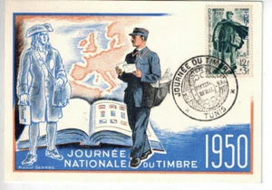 FDC carte 1er jour, journée du timbre 1950 Tunis - Imagen 1 de 1