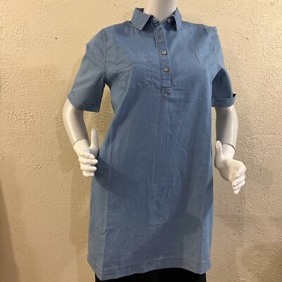Paper Crane womens blouse Size S Blue Short Sleeve NEW - Image 1 of 4
