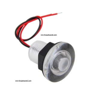 1 Luce a led ad incasso segnapasso di cortesia BIANCA / BLU / rossa 12v 0,21watt - Foto 1 di 7