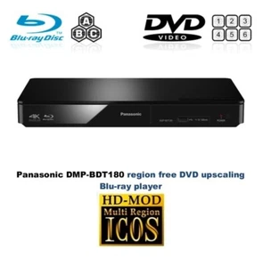 Panasonic DMP-BDT180 4K MULTI REGION FREE ABC DVD 1-6 3D USB Blu-ray Player - Picture 1 of 11