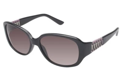 Gafas de sol Nicole Miller Ridge para mujer negras marrones semi ovaladas 55-130 tonos Foto 1 de 4