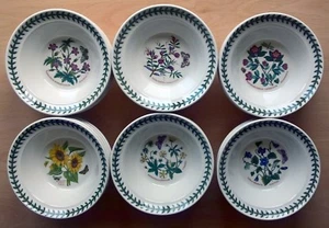 PORTMEIRION BOTANIC GARDEN OATMEAL CEREAL BOWLS 16.5cm NEW & UNUSED - Picture 1 of 18