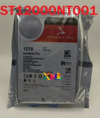 Seagate IronWolf Pro ST12000NT001 Hard Drive 12TB 7200 RPM 256MB SATA 6Gb/s HDD - Image 1 of 4