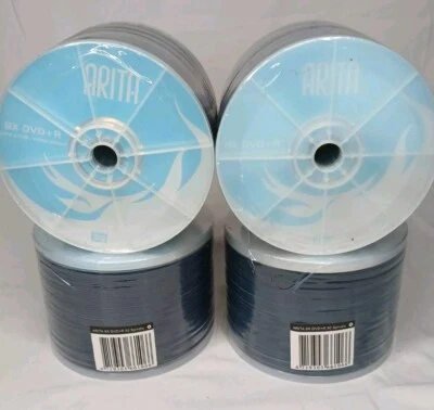 200 Arita Non Printable DVD-R 8x Blank DVD Discs 4.7GB 120 mins BRAND NEW - Image 1 of 4