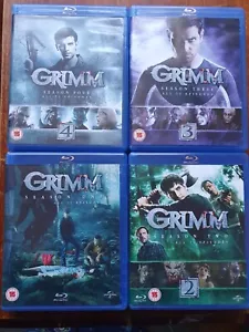 Grimm Season 1-4 blu Ray 20 DISCS FIRST 4 SEASONS RB UK 62 HOURS - Picture 1 of 2