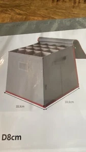 Aufbewahrungsbox Weihnachtskugeln Sortierbox Christbaumkugel Box IKEA Kallax - Bild 1 von 5