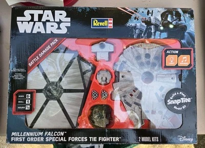 (Revell) STAR WARS (MILLENNIUM FALCON FIRST ORDER SPECIAL FORCES) 2016 LIKENEW!! - Image 1 of 2