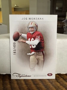 2012 Prime Signatures Joe Montana HOF GOAT #98 San Francisco 49ers 183/499 - Picture 1 of 2