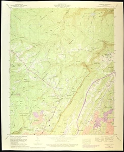 Cumberland Escarpment Map of Chattanooga Tennessee Red Bank Falling Water - Picture 1 of 8