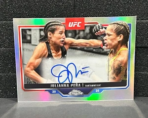 2025 Topps Chrome UFC Julianna Pena Refractor Auto /199 #CVA-JU - Bild 1 von 2