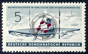 838 Kanu-WM Kajak-Einer 5 Pf O gestempelt - Bild 1 von 1