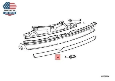 Lámina original BMW E31 840Ci 850CSi cupé 51122252014 Foto 1 de 4