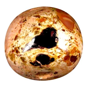 9.05 ct Best Fancy Cabochon (14 x 13 mm) Un-Heated Mexico Matrix Fire Opal - Picture 1 of 1