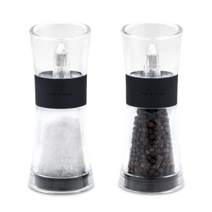 Cole & Mason Flip 180 Salt and Pepper Grinder Set, Black, Mess Free, Adjustable - Picture 1 of 9