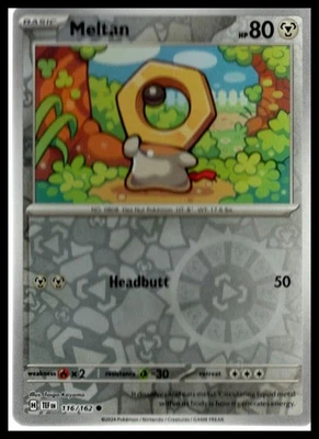 SV05: Temporal Forces #116/162 Meltan Reverse Holo - Image 1 of 2