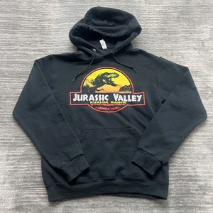 Jurassic Valley Hoodie Gr. S Damen Kualoa Hawaii Dinosaurier Park Sweatshirt schwarz - Bild 1 von 7