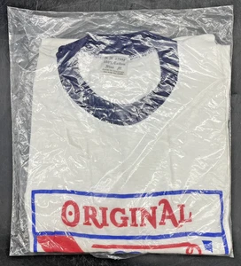 Sealed Pabst Blue Ribbon Beer Ringer Tee Shirt MEDIUM Retro DEADSTOCK NOS - Bild 1 von 3