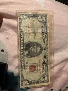 1963 red seal 5 dollar bill circulated - Picture 1 of 2