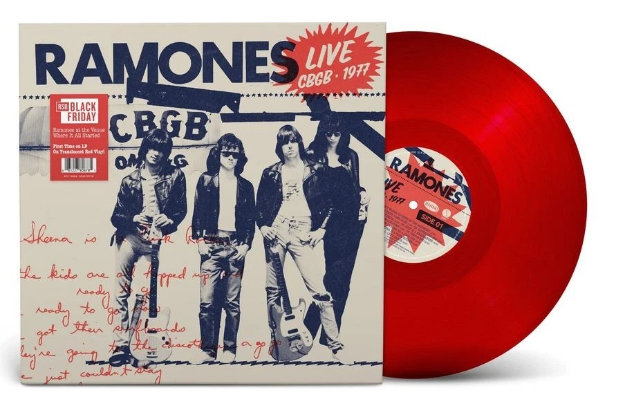 RAMONES -  Live At Cbgb, 1977  - LP RED VINYL NUOVO SEALED RSD Black Friday - Immagine 1 di 1