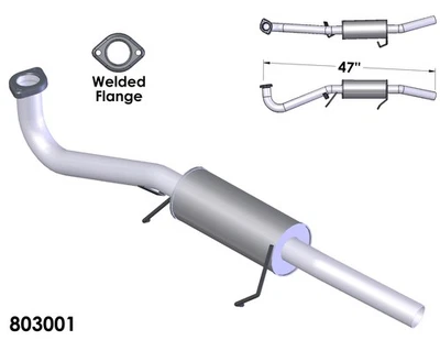 Exhaust and Tail Pipes for 2001-2003 Infiniti QX4 - Imagem 1 de 2
