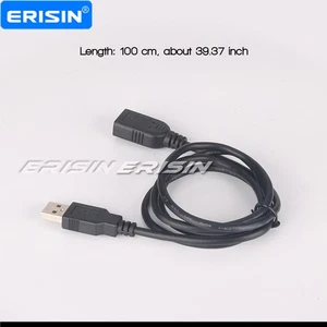 Cavo USB OTG lungo 100 cm 2.0 A maschio spina a femmina cavo di prolunga nero - Foto 1 di 4