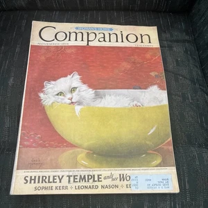 1938 November Womans Home Companion Magazine Cat Cover Shirley Temple ￼ - Imagen 1 de 24